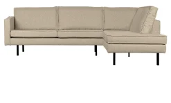 WOOOD Hoekbank|Hoekbank Rodeo Bouclé, kleur Beige