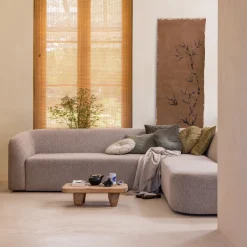 WOOOD Organische Bank|Hoekbank|Hoekbank Sloping Rechts, 274cm