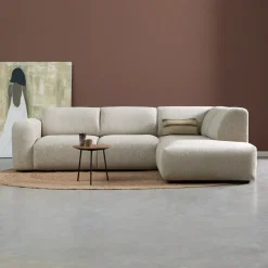 PEPP Interiors Hoekbank|Hoekbank Soul 280cm, Chenille, kleur Naturel