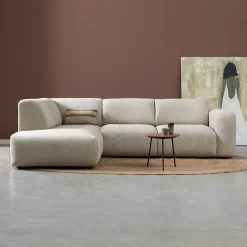 PEPP Interiors Hoekbank|Hoekbank Soul 280cm, Chenille, kleur Naturel