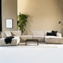 SEVN Hoekbank|Hoekbank Tori 404cm, kleur Beige