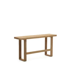 Kave Home Tuinbanken|Eetkamerbanken|Hoge Outdoor Eetkamerbank Canadell Teakhout, 130cm