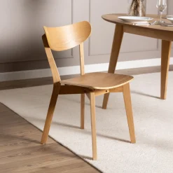 Bendt Eetkamerstoelen Zonder Armleuning|Houten Eetkamerstoel Torkil