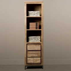 Tower Living Boekenkasten|Industriële Boekenkast Venetië met 3 lades