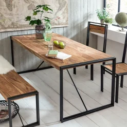 Artistiq Living Rechte Eettafel|Industriële Eettafel Panama