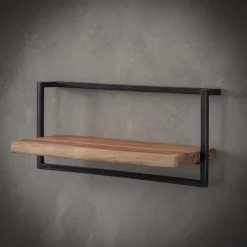 LifestyleFurn Wandrekjes & Wandplanken|Industriële Wandplank Buster Massief acacia naturel