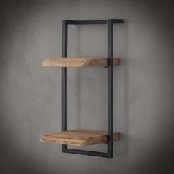 LifestyleFurn Wandrekjes & Wandplanken|Industriële Wandplank Buster Massief acacia naturel