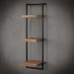 LifestyleFurn Wandrekjes & Wandplanken|Industriële Wandplank Buster Massief acacia naturel