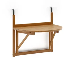 Kave Home Loungetafels & Bijzettafels|Inklapbare Balkontafel Amarilis Acaciahout, 70 x 50cm
