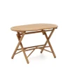 Kave Home Eettafels Voor In Je Tuin|Inklapbare Eettafel Dandara Acaciahout, 120 x 70cm