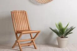 Nohr Terrasstoelen|Inklapbare Tuinstoel Leea Teakhout Naturel