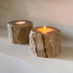 MUST Living Kaarshouders & Windlichten|Kaarshouder Fossil Set van 2 stuks