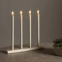 Nohr Kaarshouders & Windlichten|Tafellampen|Kaarshouder/Tafellamp Satara kleur Beige