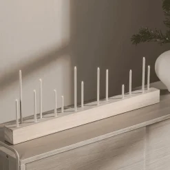 Nohr Kaarshouders & Windlichten|Tafellampen|Kaarshouder/Tafellamp Sequita kleur Whitewash