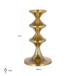 Richmond Interiors Kaarshouders & Windlichten|Kandelaar Ayden kleur Goud