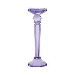 Richmond Interiors Kaarshouders & Windlichten|Kandelaar Mica Glas, kleur Paars