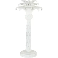 Richmond Interiors Kaarshouders & Windlichten|Kandelaar Palma Resin Wit