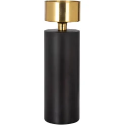 Richmond Interiors Kaarshouders & Windlichten|Kandelaar Tess kleur Zwart/Goud