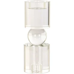 Richmond Interiors Kaarshouders & Windlichten|Kandelaar Zahra Kristal, 21cm hoog