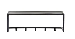 Brix Wandkapstokken|Kapstok Abby Met 5 haken, kleur Zwart