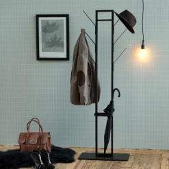 Bendt Staande Kapstokken|Kapstok Celine 165cm Zwart