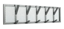 LABEL51 Wandkapstokken|Kapstok Gruff, Metaal, 80 x 22 x 9cm Burned Steel