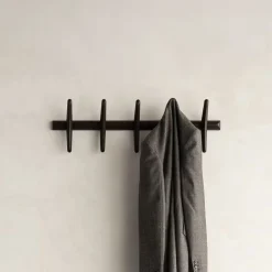 Ethnicraft Wandkapstokken|Kapstok PI Hout, Met 5 haken