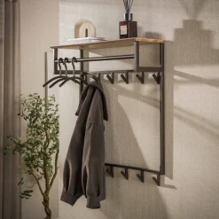 LifestyleFurn Wandkapstokken|Kapstok Tekia Met 2 x 6 haken
