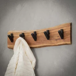 LifestyleFurn Wandkapstokken|Kapstok Warren Massief acacia naturel