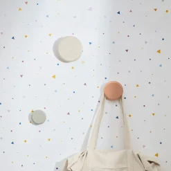Kave Home Kinderkameraccessoires|Wandkapstokken|Kapstokhaak Nadua Set van 3 stuks Meerkleurig