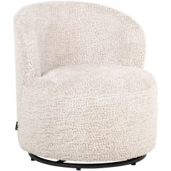 Richmond Interiors Kinderstoelen|Kids Draaifauteuil Jackie Lovely stof, kleur Crème Cru00e8me