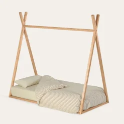 Kave Home Eenpersoonsbedden|Kinderbed Maralis Tipi, kleur Naturel