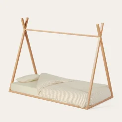 Kave Home Eenpersoonsbedden|Kinderbed Maralis Tipi, kleur Naturel