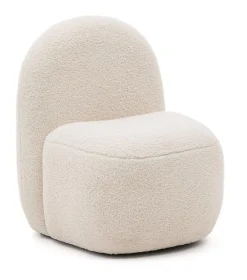 Kave Home Kinderstoelen|Kinderfauteuil Bucky Bouclé, kleur Wit