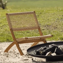 WOOOD Loungestoelen|Klapstoel Lois Naturel