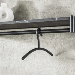 LifestyleFurn Wandkapstokken|Kledinghanger Maurice Gun metal