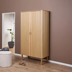 Bendt Kledingkasten & Garderobekasten|Kledingkast Alandria Eiken, 200 x 100cm Naturel