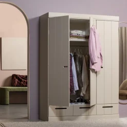 WOOOD Kledingkasten & Garderobekasten|Kledingkast Connect 3 deuren en 3 laden