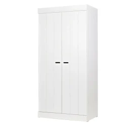 WOOOD Kledingkasten & Garderobekasten|Kledingkast Connect 195 x 94cm, 2 deuren, kleur Wit Wit (RAL 9010)