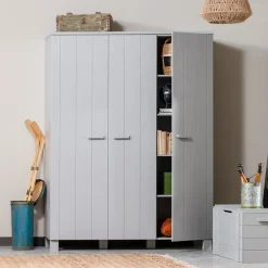 WOOOD Kledingkasten & Garderobekasten|Kledingkast Dennis 3-deurs