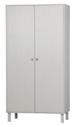 WOOOD Kledingkasten & Garderobekasten|Kledingkast Madu 195 x 100cm, kleur Wolkengrijs