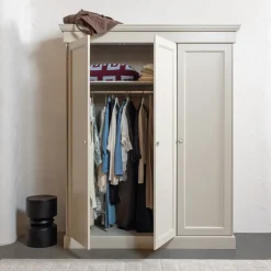 WOOOD Kledingkasten & Garderobekasten|Kledingkast Olivia Grenenhout, 212 x 171cm, kleur Dust