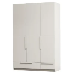 WOOOD Kledingkasten & Garderobekasten|Kledingkast Pure Grenenhout, 3-deurs, kleur Dust