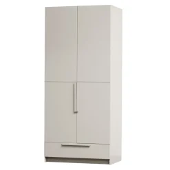 WOOOD Kledingkasten & Garderobekasten|Kledingkast Pure Grenenhout, 2-deurs, kleur Dust