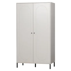 WOOOD Kledingkasten & Garderobekasten|Kledingkast Xina Grenenhout, kleur Wolken Grijs