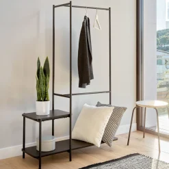 Kave Home Kledingrekken|Kledingkasten & Garderobekasten|Kledingrek Galatia 150 x 100cm, kleur Zwart