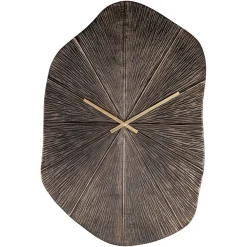 Richmond Interiors Wandklokken|Klok Livine 80 x 53cm, kleur Brons