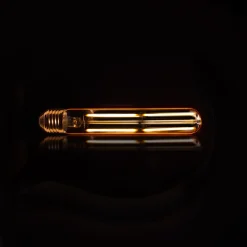 LifestyleFurn Lichtbronnen|Kooldraadlamp Buis 18,5cm, LED E27 4W, kleur Amber, dimbaar