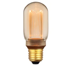 BASE Lichtbronnen|Kooldraadlamp Tarika 16cm, E27 8W, kleur , dimbaar Amber