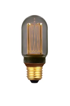 BASE Lichtbronnen|Kooldraadlamp Tarika 16cm, E27 8W, kleur , dimbaar Smoke